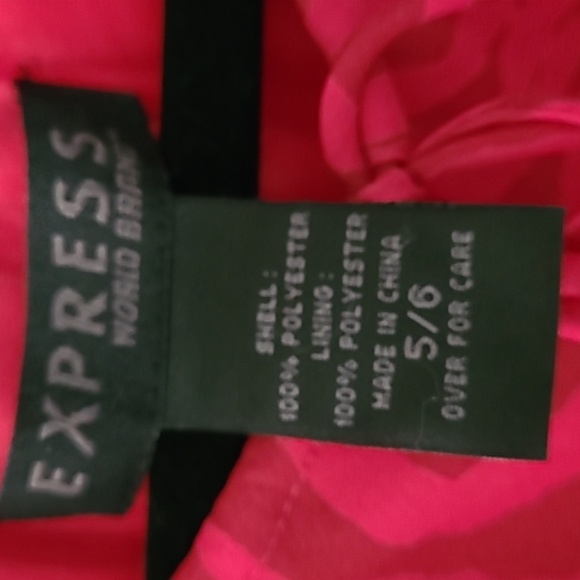 Express midi dress, size 5/6, animal print - Picture 3 of 9